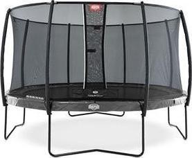 Trampolina ogrodowa Berg ogrodowa Elite Regular z siatką wewnętrzną 11 FT 330 cm szara 1