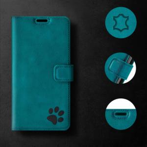 Surazo Wallet case - Turkus - Łapa Czarna Samsung Galaxy A32 4G 3
