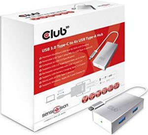 HUB USB Club 3D 4x USB-A 3.0 (CSV-1541) 4