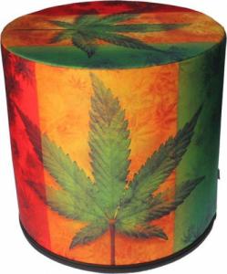 Bertoni-arco Okrągła pufa dekoracyjna - RASTA 2