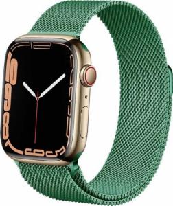 Crong Pasek ze stali nierdzewnej Crong Milano Steel do Apple Watch 42/44/45 mm zielony 4