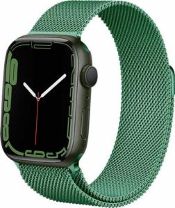 Crong Pasek ze stali nierdzewnej Crong Milano Steel do Apple Watch 42/44/45 mm zielony 5