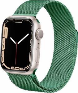 Crong Pasek ze stali nierdzewnej Crong Milano Steel do Apple Watch 42/44/45 mm zielony 6