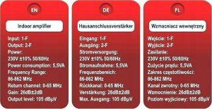 Opticum Wzmacniacz ant.WA-20 R Opticum 8