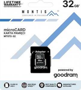 Karta Montis MT072 MicroSDHC 32 GB Class 10 UHS-I/U1  (MT072-32) 2