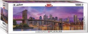 Eurographics PUZZLE 1000 PANORAMIC BROOKLYN BRIDGE NEW YORK 6010-5301 1