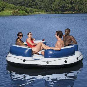 Bestway Hydro-Force 4-person bathing island Lazy Dayz 43536 (white/blue, 256 cm) 4
