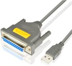 Kabel USB Axagon USB-A - DB-25 1.5 m Szary (ADP-1P25) 1
