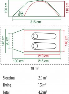 Namiot turystyczny Coleman Darwin 2+ 3