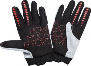 100% Rękawiczki 100% GEOMATIC Gloves Grey/Racer Red - M (długość dłoni 187-193 mm) (NEW 2022) 2