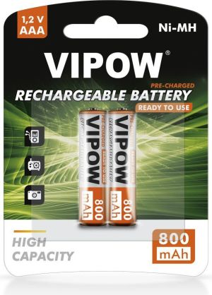 Vipow Akumulator High Capacity AAA / R03 800mAh 2 szt. 1