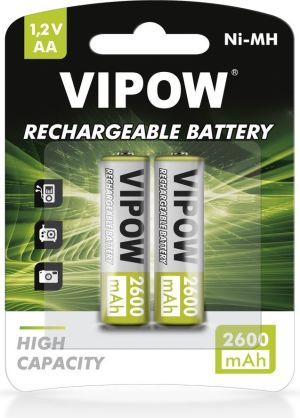 Vipow Akumulator High Capacity AA / R6 2600mAh 2 szt. 1