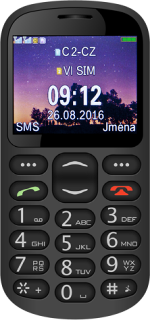 Telefon komórkowy Aligator GPS Senior Dual SIM Czarny (A880) 1