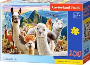 Castorland Puzzle 200 Llamas Selfie CASTOR 1