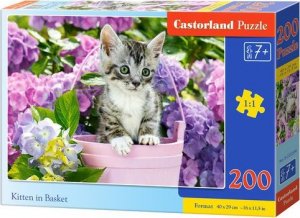 Castorland Puzzle 200 Kot w koszyku CASTOR 1