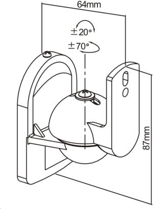 Connect IT Uniwersalny uchwyt ścienny do głośników (CI-122) 3