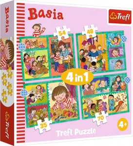 Trefl Puzzle 4w1 Przygody Basi TREFL 1