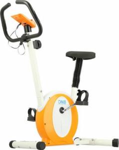 Rower stacjonarny One Fitness M8410 magnetyczny biało-pomarańczowy 1