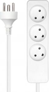 ProXtend Danish Power Strip 3 gniazda 2 m biała (K3-K02W) 2