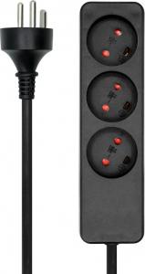 ProXtend Danish Power Strip 3 gniazda 3 m czarna (K3-K03B) 2
