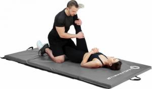 HMS Materac gimnastyczny 4-częściowy MGS01 240 cm x 120 cm x 5 cm szary 14