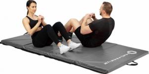 HMS Materac gimnastyczny 4-częściowy MGS01 240 cm x 120 cm x 5 cm szary 16