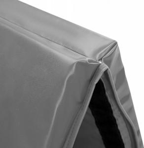 HMS Materac gimnastyczny 4-częściowy MGS01 240 cm x 120 cm x 5 cm szary 8