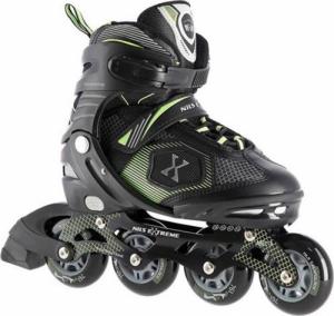 Rolki Nils Extreme NA9080 rekreacyjne regulowane czarne r. 35-38 3