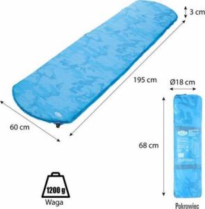 Nils Extreme Nc4062 Niebieski Mata Samopompująca 4