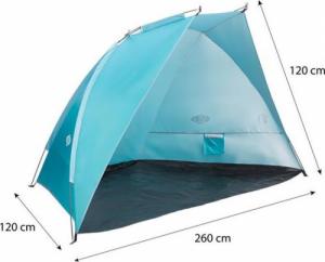 Nils Extreme Nc8030 Turkusowy Namiot Plażowy 260x120x120 Cm Nils Camp 5