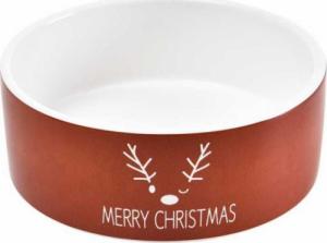 Trixie Miska ceramiczna dla psa, Merry Christmas, czerwona, 16x6cm 1