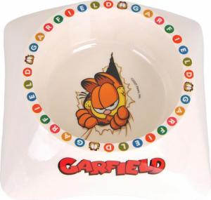 GARFIELD Garfield, miska z melaminy dla kota, biała/szara 1