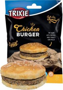Trixie Chicken Burger, przysmak dla psa, 9 cm, 140 g, kurczak i skóra naturalna 1