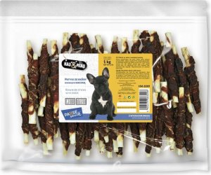 Hau&Miau Pausesnack przysmak dla psa, patyki ze skóry z kaczką 1kg 3