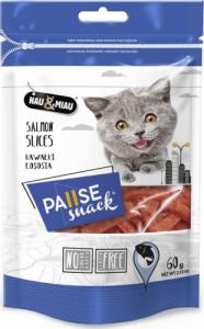 Hau&Miau Pausesnack przysmak dla kota, kawałki łososia 60g 1