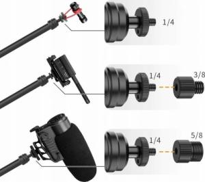 Ulanzi Uchwyt Biurkowy Studyjny Do Aparatu Kamery Lampy / Ls08 4