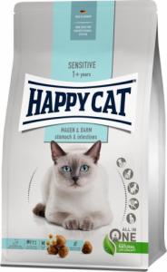 Happy Cat Sensitive Stomach & Intestines, sucha karma, dla dorosłych kotów o wrażliwym układzie pokarmowym, 1,3 kg, worek 1