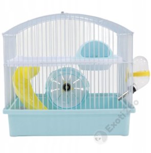 Panama Pet Klatka dla gryzoni do czasowego pobytu 27x20,5x25,5 cm biało/niebieska 3