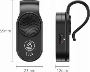 Apexel Obiektyw Mikroskop Cyfrowy Do Telefonu / Przybliżenie 100x / Apl-ms001 7