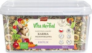 Vitapol Vita Herbal karma pełnoporcjowa dla królika, wiaderko, 900g 1