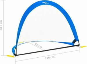 vidaXL Bramki do treningu piłkarskiego 2 szt. 119x82x84.5 cm 8