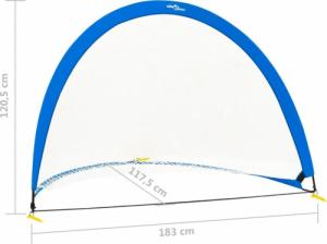 vidaXL Bramki do treningu piłkarskiego 2 szt. 183x117.5x120.5 cm 8