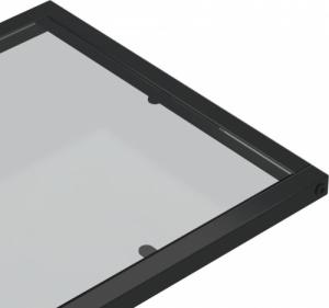 vidaXL Komputerowy stolik boczny czarny+ciemne szkło 5