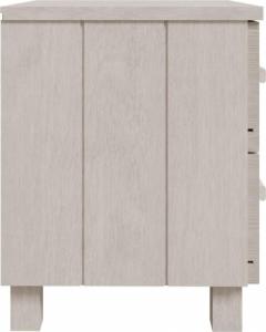 vidaXL 2 szafki nocne, białe, 40x35x44,5 cm, lite drewno sosnowe 6