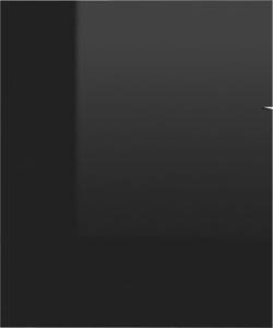 vidaXL vidaXL 2-cz. zestaw mebli łazienkowych, wysoki połysk, czarny, płyta 9