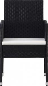 vidaXL 5-częściowy zestaw mebli ogrodowych, czarny 4