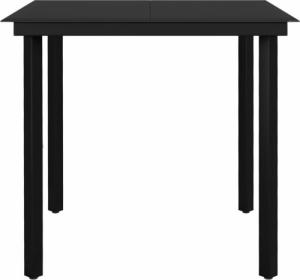 vidaXL 5-częściowy zestaw mebli ogrodowych, czarny 6