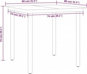 vidaXL 5-częściowy zestaw mebli ogrodowych, czarny 8