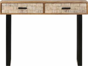 vidaXL Stolik konsolowy, 100x30x75 cm, lite drewno mango 2