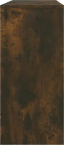 vidaXL vidaXL Stolik konsolowy, przydymiony dąb, 100x35x76,5 cm, płyta 7